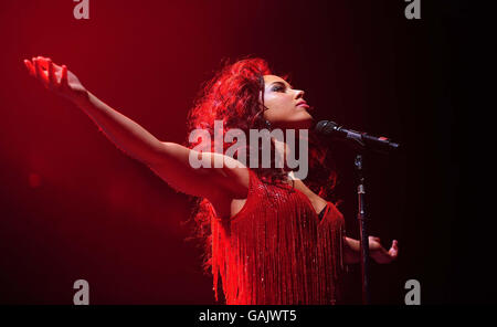 Alicia Keys in concerto presso la NIA (National Indoor Arena) di Birmingham. Foto Stock