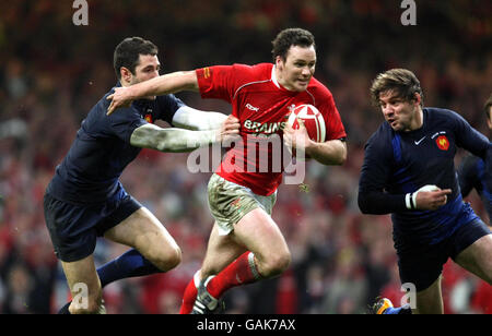 Il Rugby - RBS 6 Nazioni Campionato 2008 - Galles v Francia - Millennium Stadium Foto Stock