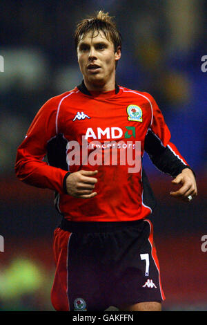 Calcio - Coppa Worthington - Quarta finale - Wigan Athletic v Blackburn Rovers. Gary Flitcroft, Blackburn Rovers Foto Stock