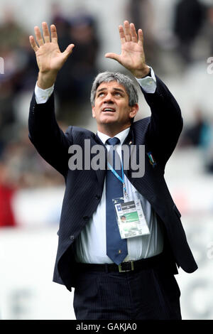 Rugby Union - RBS 6 Nations Championship 2008 - Francia contro Italia - Stade de France. Nick Mallett, allenatore italiano Foto Stock