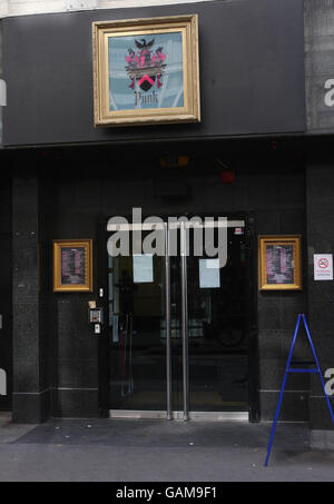 I locali notturni di Londra. Una vista generale del nightclub Punk nel Soho di Londra. Foto Stock