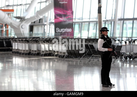 Heathrow Terminal Foto Stock