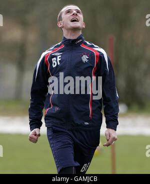 Calcio - Rangers Training - Murray Park. Rangers Barry Ferguson durante una sessione di formazione al Murray Park di Glasgow. Foto Stock