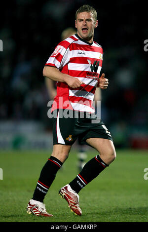 Calcio - Coca-Cola Football League One - Doncaster Rovers v Leeds United - Keepmoat Stadium. Richard Wellens, Doncaster Rovers Foto Stock