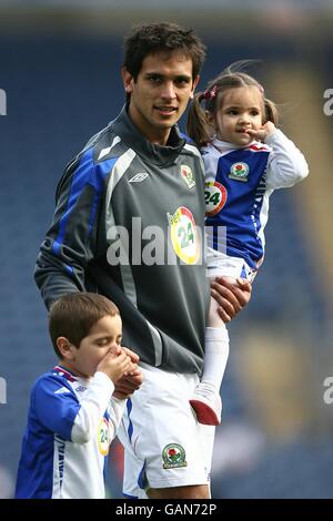 Calcio - Barclays Premier League - Blackburn Rovers v Derby County - Ewood Park. Roque Santa Cruz, Blackburn Rovers Foto Stock