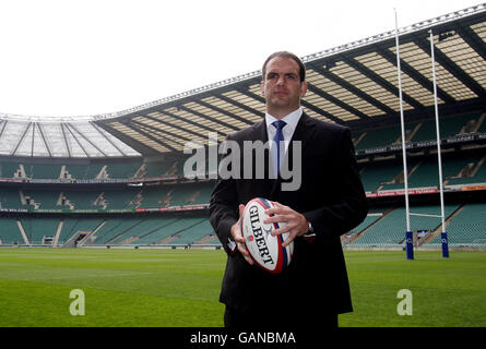 Rugby Union - Martin Johnson Conferenza stampa - Twickenham Foto Stock