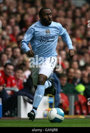 Calcio - Barclays Premier League - Liverpool v Manchester City - Anfield. Darius Vassell, Manchester City Foto Stock