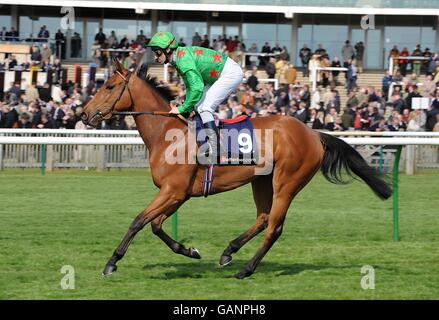 Corse ippiche - Craven Meeting - Newmarket. Fiducia reale ridden da Michael Hills prima del fare migliore scommessa libera europea handicap Foto Stock