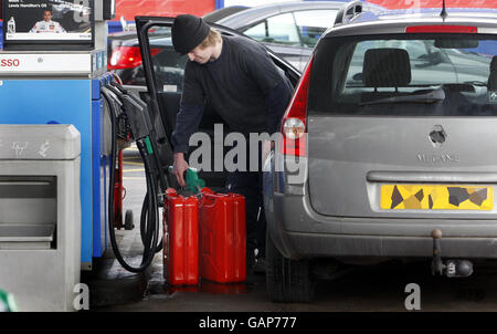 Raffineria di petrolio sciopero Foto Stock