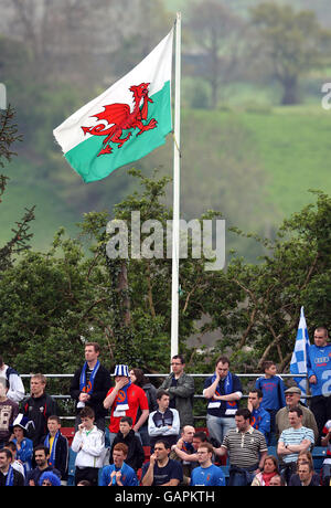 Calcio - Welsh Cup Final - Llanelli AFC v Bangor City - Latham Park Foto Stock