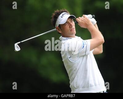 Nick Dougherty in azione al BMW PGA Championship, Wentworth Foto Stock