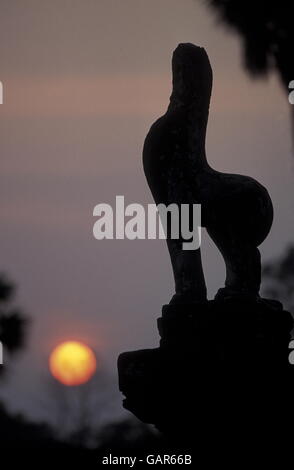 Il paesaggio al Prasat Prei tempio di Angkor presso la cittadina di Siem riep in Cambogia in southeastasia. Foto Stock