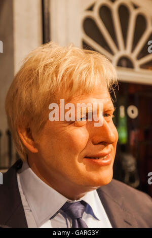 Inghilterra, Londra Madame Tussauds, cera figura di Boris Johnson Foto Stock