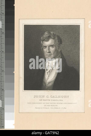 John C. Calhoun della Carolina del Sud, Vice Presidente degli Stati Uniti e presidente del Senato ( b12610217-424905) Foto Stock