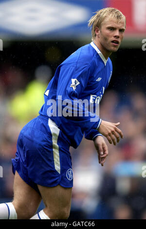 Calcio - fa Barclaycard Premiership - Chelsea v Liverpool. Eidur Gudjohnsen, Chelsea Foto Stock