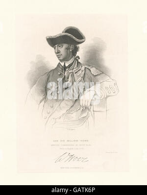 Generazione di Sir William Howe, British Comandante in Capo ( Ade-280094-EM3418) Foto Stock