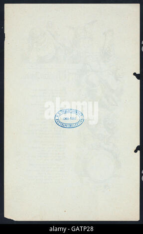 La cena è stata ospitata da Schlaraffia Newark presso il Central Railroad Hotel, riflettendo un evento sociale o celebrativo che coinvolge un gruppo o una riunione sociale presso l'hotel nel New Jersey. Foto Stock