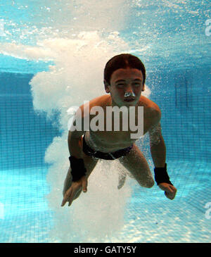 Olimpiadi - Immersioni - Tom Daley Premere Giorno - Central Park piscine Foto Stock