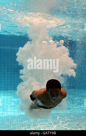 Olimpiadi - Immersioni - Tom Daley Premere Giorno - Central Park piscine Foto Stock