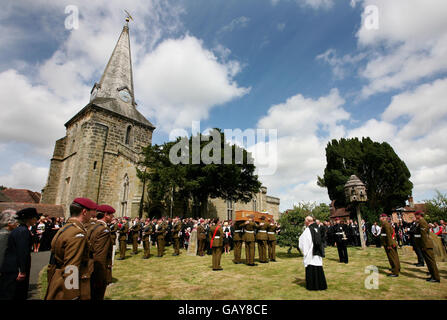 Soldato i funerali Foto Stock