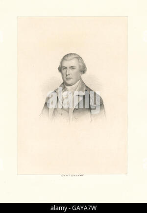 Il generale Nathanael Greene fu un maggiore generale dell'Esercito continentale durante la rivoluzione americana. Giocò un ruolo chiave in diverse battaglie importanti, in particolare nel teatro meridionale, ed è noto per la sua leadership strategica e le sue abilità militari. Foto Stock