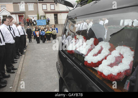 Crip McWilliams funerale Foto Stock