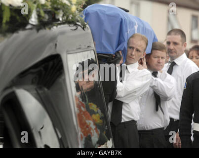 Crip McWilliams funerale Foto Stock