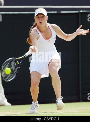 Anna Chakvetadze della Russia in azione contro Nicole VAIDISOVA della Russia Foto Stock