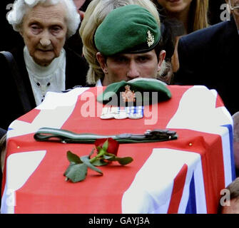 Caporale Sarah Bryant funerale Foto Stock