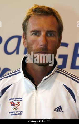 Olimpiadi - BOA lancia il programma di ambizione olimpica della Gran Bretagna - il Padiglione. Matthew Grinlaubs (Beach Volley - Coach) durante il lancio della Gran Bretagna Olympic Ambition 2012 al Pavilion, NEC, Birmingham. Foto Stock