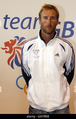 Olimpiadi - BOA lancia il programma di ambizione olimpica della Gran Bretagna - il Padiglione. Matthew Grinlaubs (Beach Volley - Coach) durante il lancio della Gran Bretagna Olympic Ambition 2012 al Pavilion, NEC, Birmingham. Foto Stock