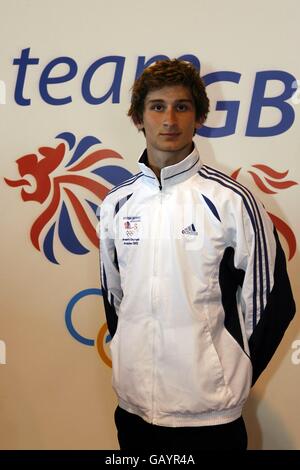 Olimpiadi - BOA lancia il programma di ambizione olimpica della Gran Bretagna - il Padiglione. James Cooke (Pentathlon moderno) durante il lancio dell'ambizione olimpica britannica 2012 al Padiglione, NEC, Birmingham. Foto Stock