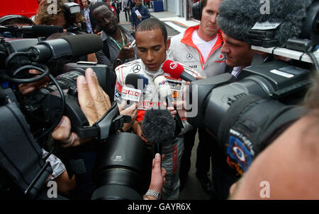 Formula Uno Motor Racing - British Grand Prix - giornata di qualifica - Silverstone Foto Stock