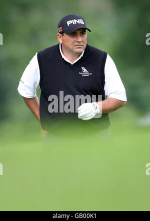 Angelo Babrera argentino durante il Barclays Scottish Open a Loch Lomond, Glasgow. Foto Stock