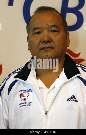 Olimpiadi - BOA lancia il programma di ambizione olimpica della Gran Bretagna - il Padiglione. Jia Yi Liu (Ping-pong - allenatore) durante il lancio del 2012 presso il Padiglione, NEC, Birmingham. Foto Stock