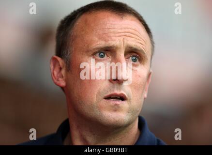 Calcio - amichevole - Kidderminster Harriers / Hereford United - Aggborough Stadium. Mark Yates, manager di Kidderminster Harriers Foto Stock