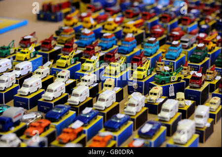 Vectis Auctioneers a Middlesbrough sarà messa all'asta fuori di una delle più grandi collezioni del mondo di automobili e camion Matchbox. Foto Stock