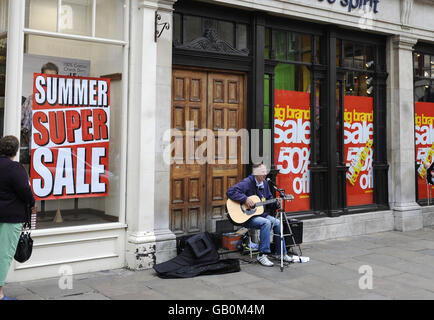 Recessione economica Foto Stock