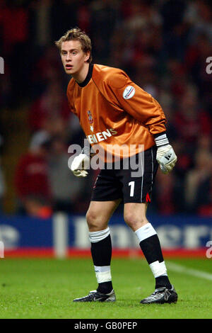 Calcio - Nationwide League Divisione tre - Gioca fuori finale - AFC Bournemouth / Lincoln City. Alan Marriott, portiere della città di Lincoln Foto Stock