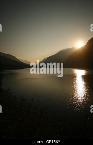 Buttle lago. Strathcona Provincial Park. Isola di Vancouver. British Columbia. Canada Foto Stock