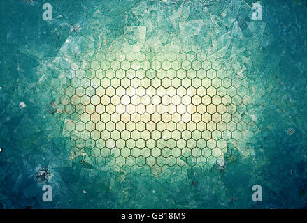 Moderno e retro vintage mescolare gli elementi di struttura sfondo Foto Stock