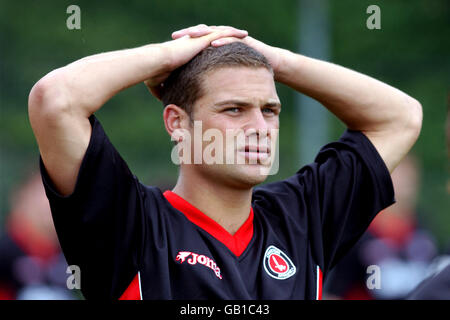 Calcio - fa Barclaycard Premiership - Charlton Athletic Press Day. Luke Young, Charlton Athletic Foto Stock