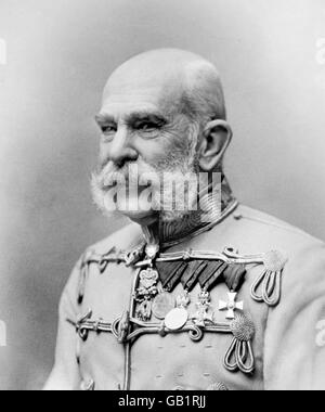 Franz Joseph I (Franz Josef I: 1830-1916). Ritratto dell'Imperatore d'Austria e Re di Ungheria e Croazia e Boemia. Foto c.1914.. Foto da Bain News Service, 1903. Foto Stock