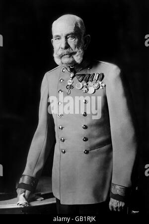 Franz Joseph I (Franz Josef I: 1830-1916). Ritratto dell'Imperatore d'Austria e Re di Ungheria e Croazia e Boemia. Foto c.1914. Foto Stock