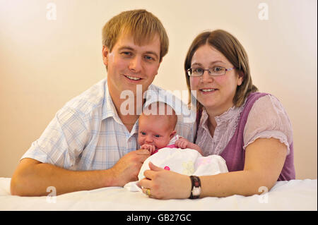 Prima FIVET bambino nato con la nuova tecnica di embrioni Foto Stock