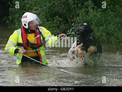 Inondazioni in Irlanda Foto Stock