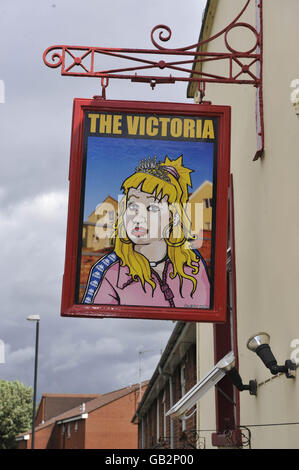 Vicky Pollard pub segno Foto Stock