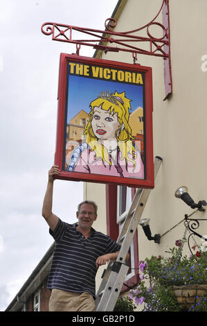 Vicky Pollard pub segno Foto Stock