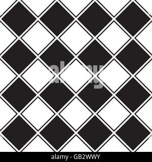 Sfondo della ripetizione di controllo geometrico senza giunture. Sfondo di ripetizione quadrata. Illustrazione Vettoriale