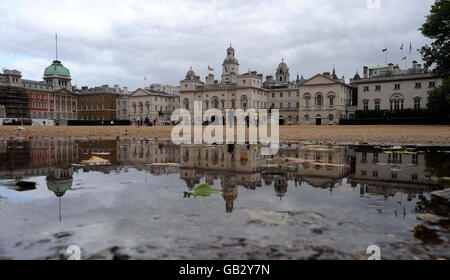 Vista generale della Parata delle Guardie a Cavallo a Westminster, Londra, dove si terrà il Beach Volley ai Giochi Olimpici di Londra 2012. Foto Stock